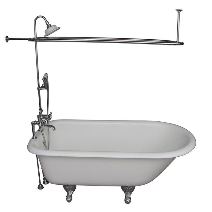 CAST IRON ROLL TOP TUB KIT